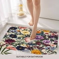 thumbnail image 6 of Country Flowers Doormat Outdoor Entrance 16"x24", Retro Pastoral Colorful Floral Herbs Absorb Moisture Dirt Door Mats, Non-Slip Rubber Backing Floor Mats Indoor, Low-Profile Front Door Rugs, 6 of 9