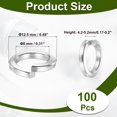 thumbnail image 2 of Split Lock Washer, Spring Lock Washer Stainless Steel Lock Washers Assortment Kit for Screws Bolt 8  100, 2 of 8