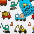 thumbnail image 3 of Medium OB Construction Gift Bag -  Birthday Kids Boys Multicolor Vehicle Pattern 12.75"x10"x5", 3 of 3