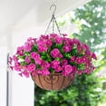 thumbnail image 5 of OAVQHLG3B Artificial Flowers for Indoor Outdoors Fake Silk Morning Glory Flowers with Eucalyptus Faux Plants UV Resistant Spring Summer Decoration for Garden Porch Yard Home Outdoor Decor, 5 of 6