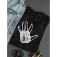 thumbnail image 3 of Abstract Hand Design T-Shirt Women -Image by Shutterstock, Female Small, 3 of 4