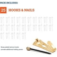 thumbnail image 5 of Plaster Picture Hangers 30 Lbs - Picture Hanging Nails - Picture Hang Solutions (25 Pack), 5 of 5