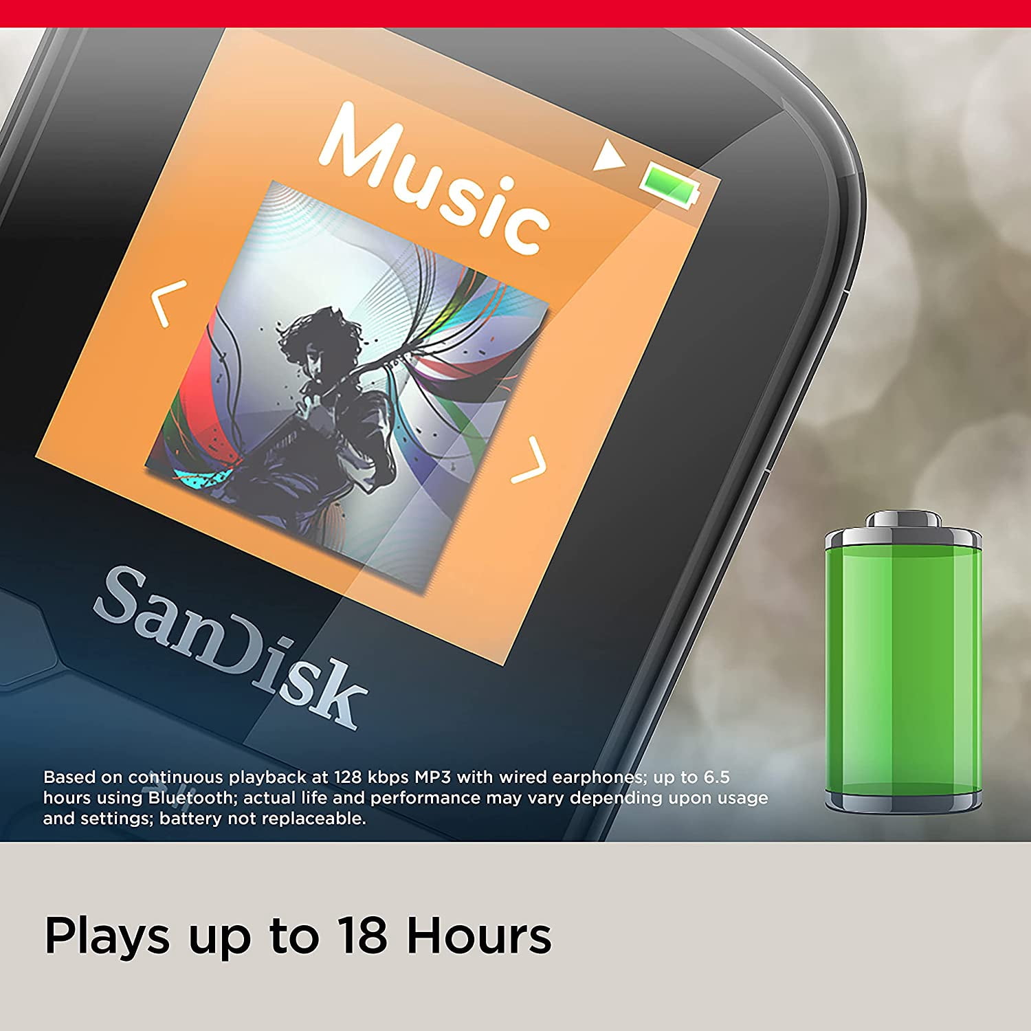 SanDisk Clip Sport Plus 32GB MP3 Player, Black