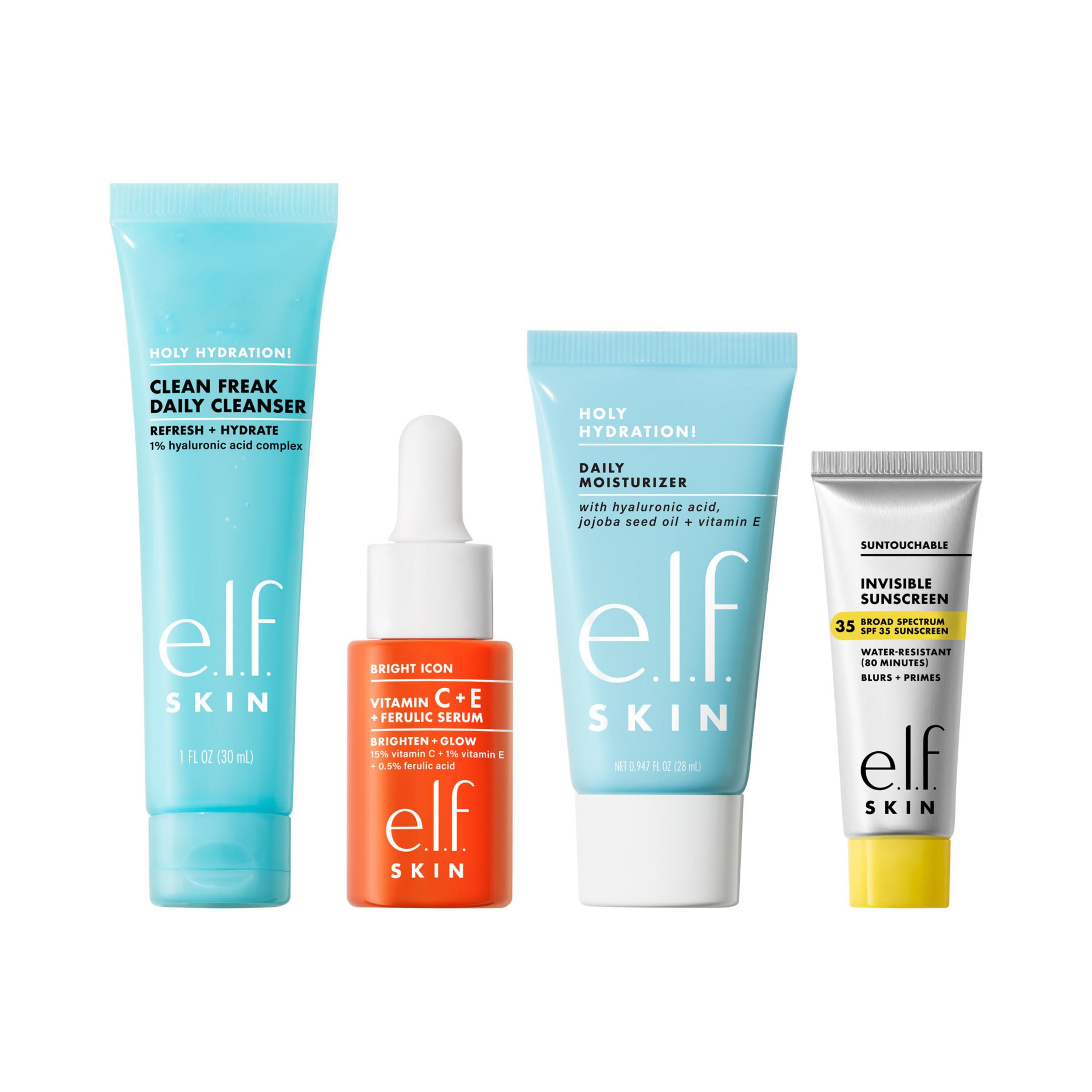 e.l.f. SKIN Wake the e.l.f. Up! Skincare Kit - 4pc