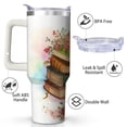thumbnail image 2 of Graphic Design Stainless Steel Insulated Mug with Lid and Handle, 40oz, 2 of 4