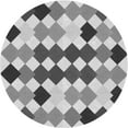 thumbnail image 1 of Ahgly Company Machine Washable Indoor Round Transitional Platinum Silver Gray Area Rugs, 8' Round, 1 of 7