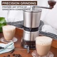 thumbnail image 4 of Stainless Steel Manual Coffee Grinder - Conical Ceramic Burr Portable Hand Crank Espresso Grinder, 4 of 4