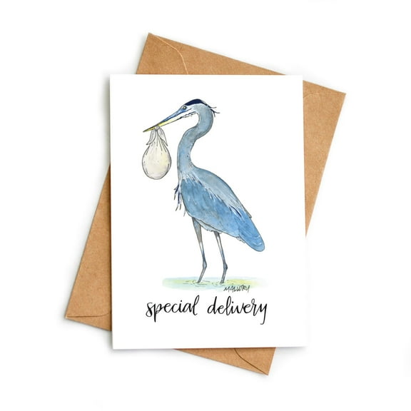 Special Delivery Baby Announcement Card