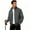 Dark Gray, variant on Men's Lightweight Jackets Full Zip Up Light Coat Laydown Collar Jacket Casual Windbreaker Jacket with Zip Pockets