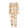 thumbnail image 5 of Riecok Halloween Pajama Sets for Women Plus Size Long Sleeve Top and Pant Pumpkin Print 2 Piece Pjs Sleepwear Lounge Sets, 5 of 6