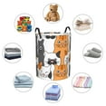 thumbnail image 6 of Daiia funny Cats Laundry Hamper With Handles Large Storage Basket/Toy Organizer/Dirty Clothes Collapsible Waterproof For College Dorms, Bedroom,Bathroom, 6 of 8
