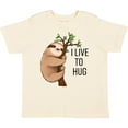 thumbnail image 3 of Inktastic I Live to Hug Cute Sloth on a Branch Boys or Girls Toddler T-Shirt, 3 of 5