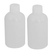Unique Bargains 2 x Liquid Chemical Container Clear Plastic Empty Agent Bottle 100ml