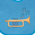 thumbnail image 4 of Inktastic Trumpet Marching Band Musician Boys or Girls Baby Bib, 4 of 4