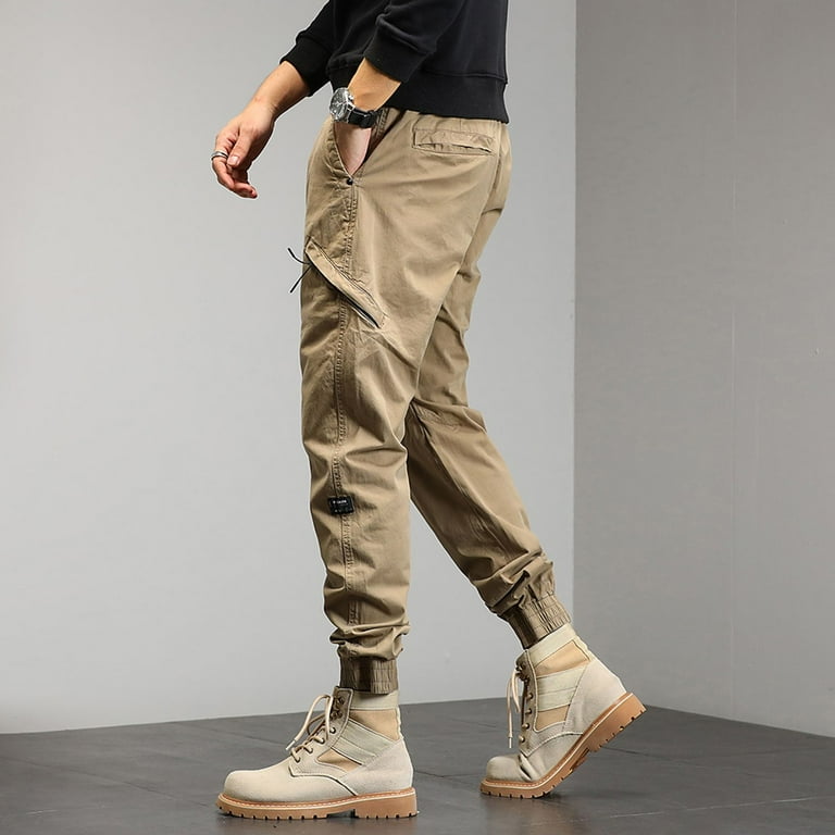 GROVE ♥ VELA CARGO PANTS /追跡付 SWSMCLT Men's Winter Loose Elastic Waist Drawstring Trousers
