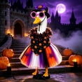 thumbnail image 5 of Halloween Spooky Porch Goose Outfit Kit, Pumpkin Bandana Sunglasses Costume Set for 17 to 23 Inch Goose, Front Yard Decor, 5 of 5