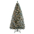 thumbnail image 2 of Naomi Home Pre-Lit Snow Frosted Artificial Spruce Christmas Tree-Size:9 Ft,Width:59", 2 of 6