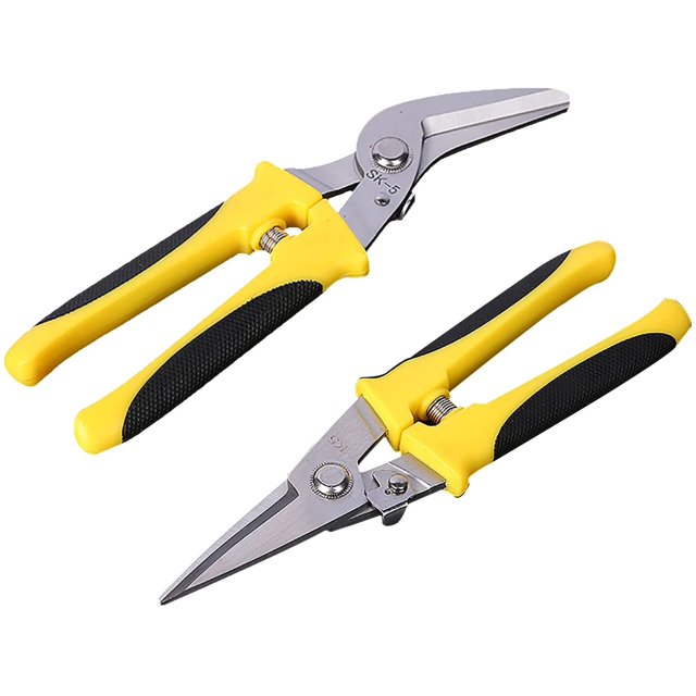 Tijeras Universales, Tijeras All-Cut - Ideales para Reparar y Cortar Alambre Metálico - Boca Recta y Curva - 210 mm LingWen 1327534298581