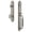 Satin Nickel, variant on Grandeur 841922 Arc Solid Brass Rose Keyed Entry Single Cylinder Full Plate "C" Grip
