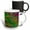 Multicolor, variant on 3drose, Neon Green, Pink and Yellow Lines with Beveled Edges Embossed and Textured Rectangles, 15oz Mug