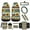 Aztec Sunflower, variant on Yuyamidu Aztec Car Seat Cover Front Seat Protector 12 PCS Set Sunflower Steering Wheel Cover Seat Belt Pad Armrest Covers Garbage Bag Air Vent Bag Rearview Mirror Cover Coasters Keychain