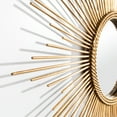thumbnail image 4 of Safavieh Nahla Radiant Lines Round Sunburst Mirror, Gold Leaf, 4 of 5