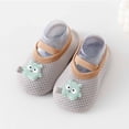 thumbnail image 2 of Rhuody Unisex Socks For Boys Girls Baby Sole Soft Comfortable Toddler Grip Footies For Indoor Outdoor Play All Seasons Ankle Socks Grey1, 2 of 6