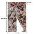 thumbnail image 4 of Cortina para puerta de Natsu Dragneel, cortina opaca con estampado de patrón, cortina divisoria para habitación, tapiz para decoración del hogar, 34" de ancho x 56" de largo, 4 of 7