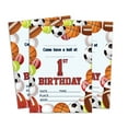 thumbnail image 1 of Darling Souvenir Multicolor Birthday Invitation Card 28 Pcs Fill or Write In Blank Invites Printable Party Supplies 5 x 7 Inches, 1 of 5