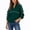 Green, variant on IUYRTFE Women's Quarter Zip V-Neck Pullover Sweatshirt Long Sleeve Loose Fit Athletic Top