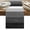 Gray, variant on Table Runner Dresser Scarves 60 Inch Long,Rustic Teal White Ombre Wood Grain Linen Dining Table Runners