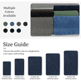 thumbnail image 3 of Sortora Bathroom Rugs, Navy Blue Bath Mat Non Slip Shower Mat, 1.1" Plush Shaggy Rug Soft Cushioned Bathroom Decor Rug for Floor, 16×24 inch, 3 of 7
