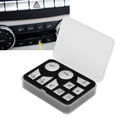 thumbnail image 4 of Autocollant de Bouton de Dash, Autocollant de Bouton de Contrôle Audio de Résistance aux Rayures pour les Adaptations de Voiture de Remplacement pour C-Class 2007-2010, 4 of 8