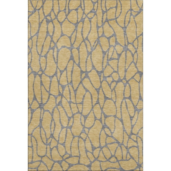 Dalyn Rugs Premium Machine Washable Mayfield AMF1023 Gold 5' x 7'6" Rug