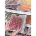 thumbnail image 4 of 4pcs Large/Large/Medium/Small EVA Food Storage Bag Refrigerator Food Storage Bag Fruit And Vegetables Food Sealing Bag Can Be Reused, 4 of 4