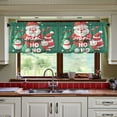 thumbnail image 3 of Yayeee Kitchen Curtains Tier Set of 2 Light Filtering 57"x36" Over Sink Window Panels, Cute Christmas Pattern, 3 of 7