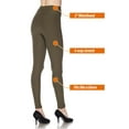 thumbnail image 7 of Kuda Moda 5-Pack Women 3 inch wide waistband Full Length Ankle Legging Pants Yoga Sports Leggings, 7 of 7