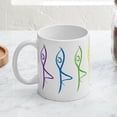 thumbnail image 4 of CafePress - Yoga Tree Pose Mugs - 11 oz Ceramic Mug - Novelty Coffee Tea Cup, 4 of 6