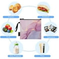 thumbnail image 5 of Haosy 3 Pack Reusable Ziploc Bags BPA Free Healthy Food Storage Bag Leakproof Sandwich Snack Freezer Bags Pink Gold Purple Marble, 5 of 7