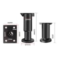 thumbnail image 4 of Telescopic Adjustable Bed Beam Support Foot Reinforced Plastic Furniture Leg, 4 of 8