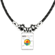 thumbnail image 1 of collar a mano colgante de cuerda de cuero Unbranded M, 1 of 3