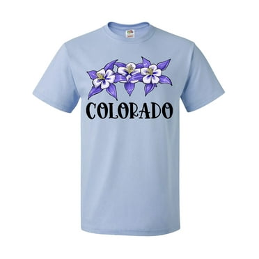 Inktastic Colorado Columbine Flowers T-Shirt