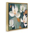 thumbnail image 3 of Stupell Industries Scandinavian Modern Iris Pattern Gold Floating Frame Canvas Art, 18 x 18, by Lazar Studio, 3 of 8