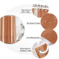 thumbnail image 3 of Small Stall Shower Curtain 36x78 Inch Narrow Half Size Vintage Burnt Orange Striped Bath Curtains Bathroom Decor, Farmhouse Modern Stripes Boho Waterproof Fabric Shower Curtain Set with Hooks 36 Inch, 3 of 7