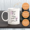 thumbnail image 3 of Designs ByLITA Start The Day With A Smile 11oz Coffee Mug, 3 of 3