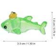 thumbnail image 2 of WASHWEPE 12Pack Miniature Shark Figurine Design Yellow Green Resin For Home And Office Desk Ornament, 2 of 8