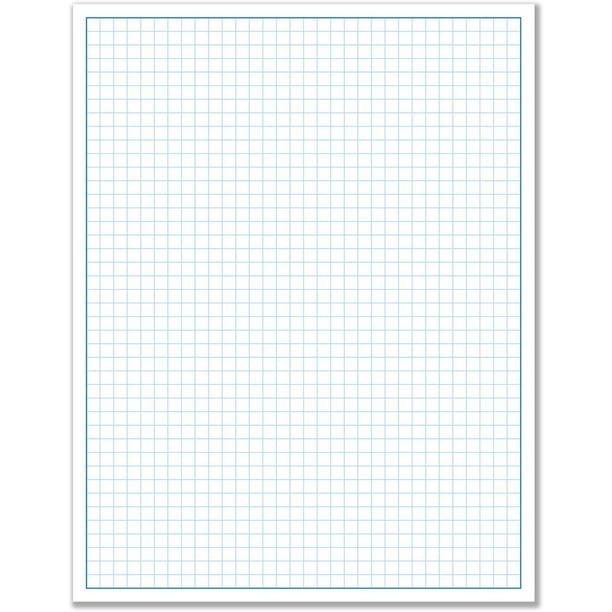 8 1 2 x 11 quadrille grid blueprint and graph paper 5 pads 50 sheets per pad walmart com