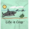 thumbnail image 2 of Funny Snorkel Shark Chase Beach Day Men's Graphic T Shirt Tees Brisco Brands S, 2 of 6