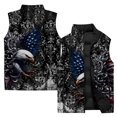 thumbnail image 4 of Chaleco con estampado de águila elegante, ropa para hombre, chalecos modernos y versátiles, cómodos y cálidos para hombres, chaleco de viento frío, hombre fresco para trabajar, 4 of 5