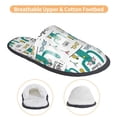 thumbnail image 3 of KLL Hello Summer Slippers for Women Men House Slip on Indoor Outdoor Bedroom Furry Fleece Lined Ladies Comfy Anti-Skid Rubber Hard Sole-Medium, 3 of 8